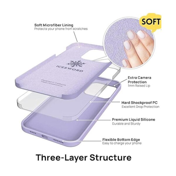 IceSword Funda para iPhone 13 Pro Max color morado_3