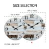 KECYET Reloj de pared rústico de 12 pulgadas para cocina_2