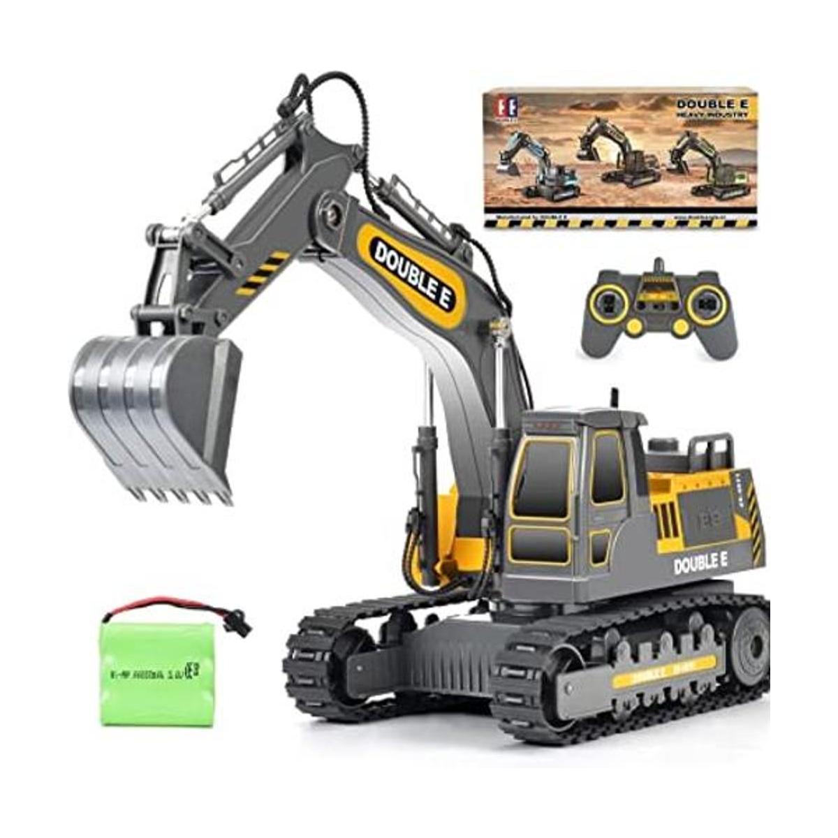 DOUBLE E Construction Toys Excavadora de control remoto