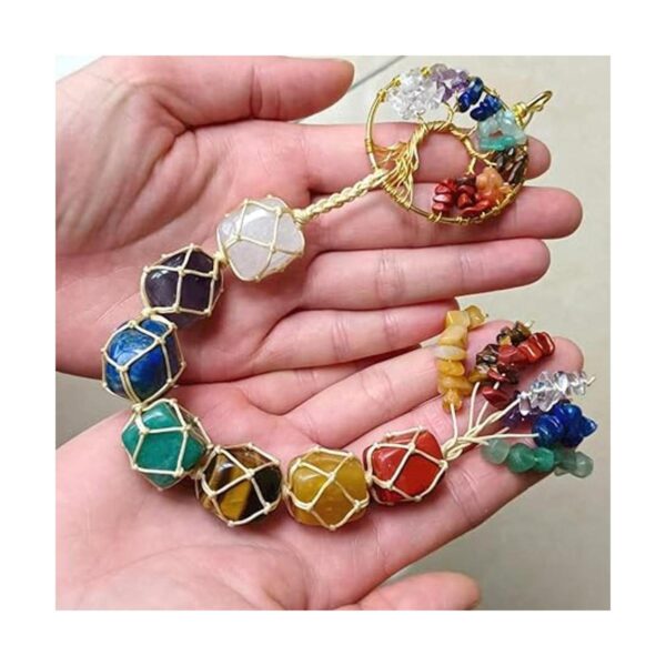 Anjiucc rbol de la vida hecho a mano 7 chakras