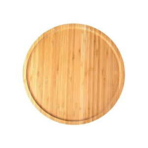 Mateda Tocadiscos Lazy Susan de bambú de 12 pulgadas para_1