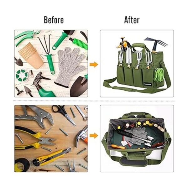 Housolution Bolsa de herramientas de jardinería bolsa de_3