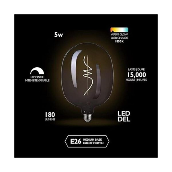 Globe Electric 35654 Luxe Bombilla de filamento LED de