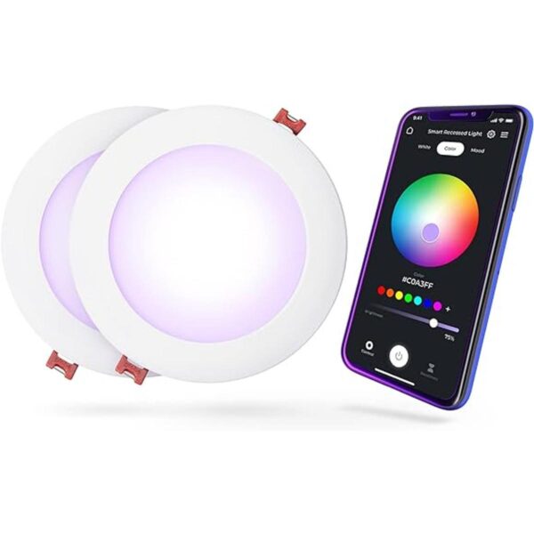 Globe Electric 50069 WiFi Smart 6 Ultra Slim LED