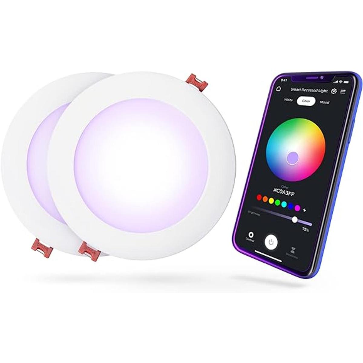 Globe Electric 50069 WiFi Smart 6 Ultra Slim LED