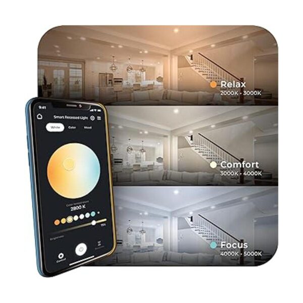 Globe Electric 50467 WiFi Smart 4 LED giratorio