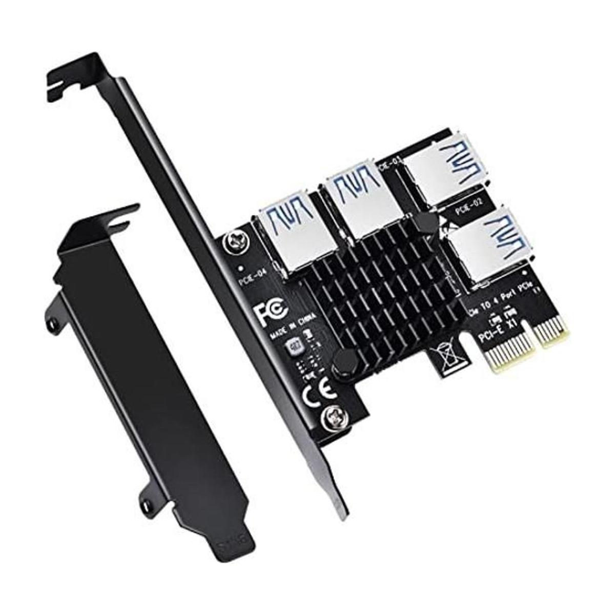 ELUTENG PCIE 1 a 4 puertos PCI Expree 16X Ranuras Tarjeta