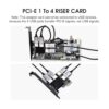 ELUTENG PCIE 1 a 4 puertos PCI Expree 16X Ranuras Tarjeta_3