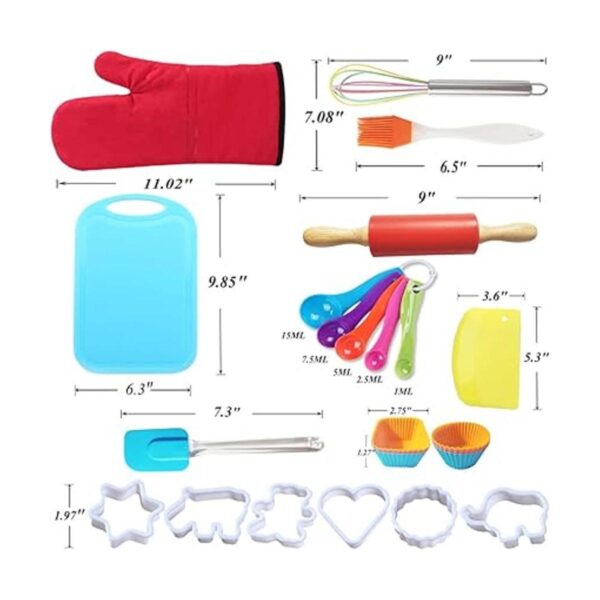 Juego de regalo de cocina para niños con tarjetas de