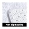 FlyDOIT Alfombra redonda blanca para dormitorio alfombras
