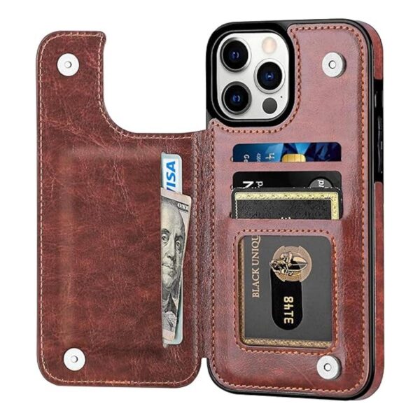 Aoksow Diseñada para iPhone 13 Pro Max funda de piel_1