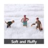 FlyDOIT Alfombra redonda blanca para dormitorio alfombras
