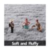 FlyDOIT Alfombra redonda gris para dormitorio alfombras