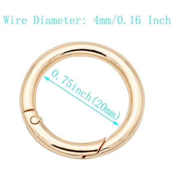 JWBIZ 20 anillos tóricas de resorte gatillo con clip de_3
