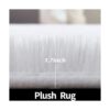 FlyDOIT Alfombra redonda blanca para dormitorio alfombras