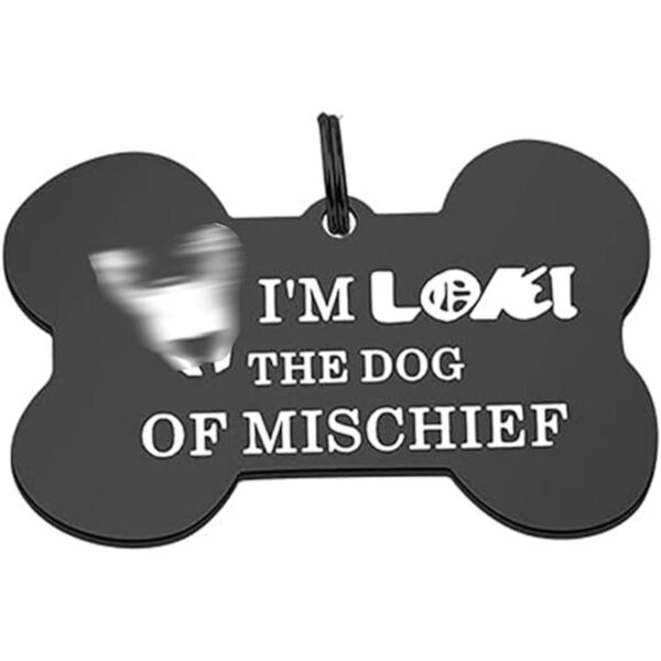 ENSIANTH Divertidas etiquetas de collar para perro regalo_1