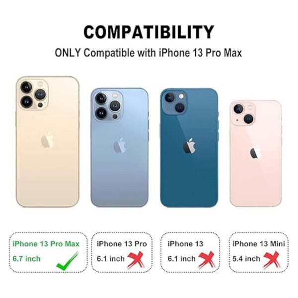 Aoksow Diseñada para iPhone 13 Pro Max funda de piel_2