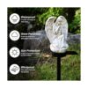 Decoración solar de jardín de ángel guardián luz de_2