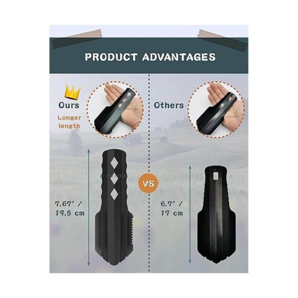 Paleta ultraligera para mochileros pala de aluminio