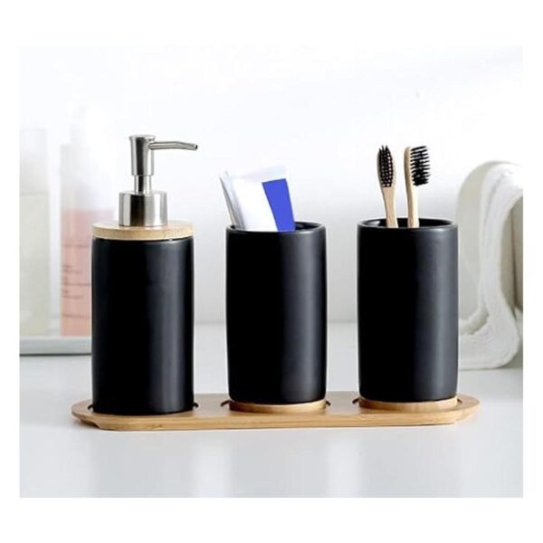 EKDJKK Soporte para cepillos de dientes de cerámica y