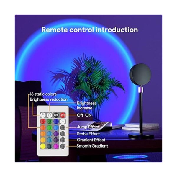 Lámpara de puesta de sol con luces LED de proyección con_2