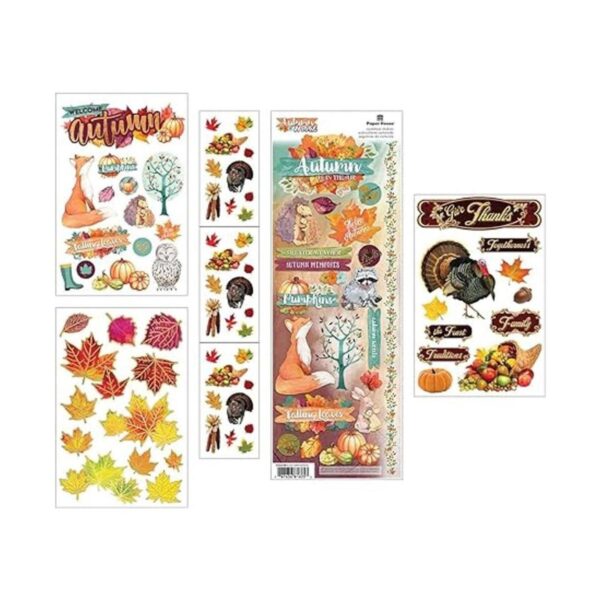 Paper House Productions Juego de calcomanías para otoño y_3