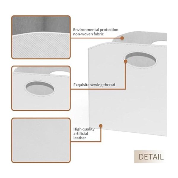 EZDeco Soporte para revistas revistero de piel sintética_3