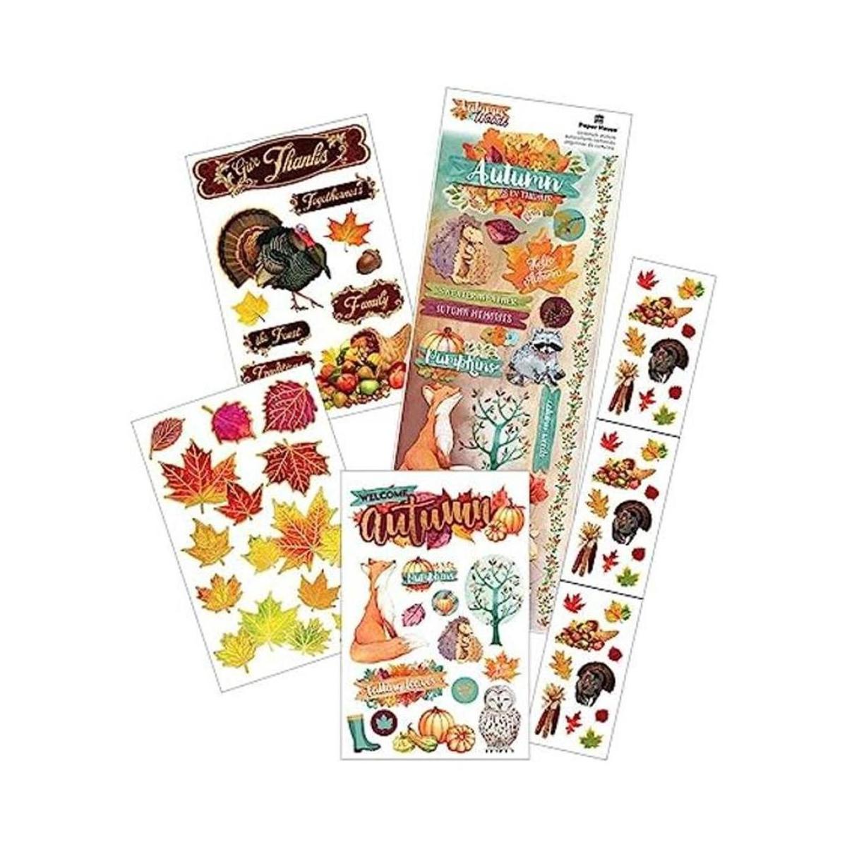 Paper House Productions Juego de calcomanías para otoño y