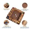 Funliktod Juego de dados clásicos de madera para 1 a 4_3