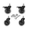 Hirate Ruedas giratorias de 3 pulgadas sin ruido ruedas_1