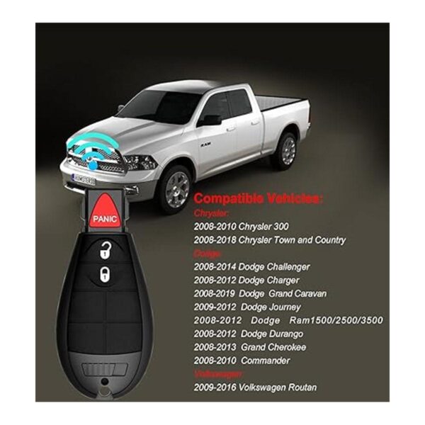Llavero de repuesto para Chrysler 300 082010 Dodge_2
