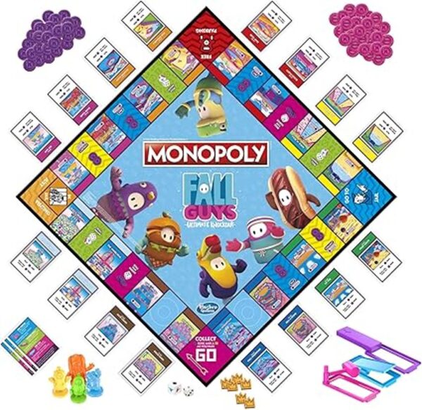 MONOPOLY Fall Guys Ultimate Knockout Edition Juego de mesa_2