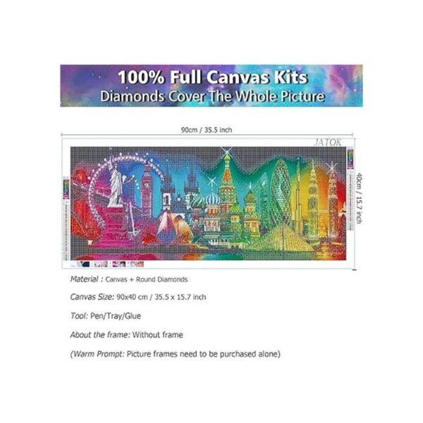 JATOK Kits de pintura de diamantes 5D para adultos 35.5 x