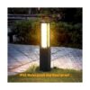 Linkmoon Luz solar para caminos de paisaje de acero_2