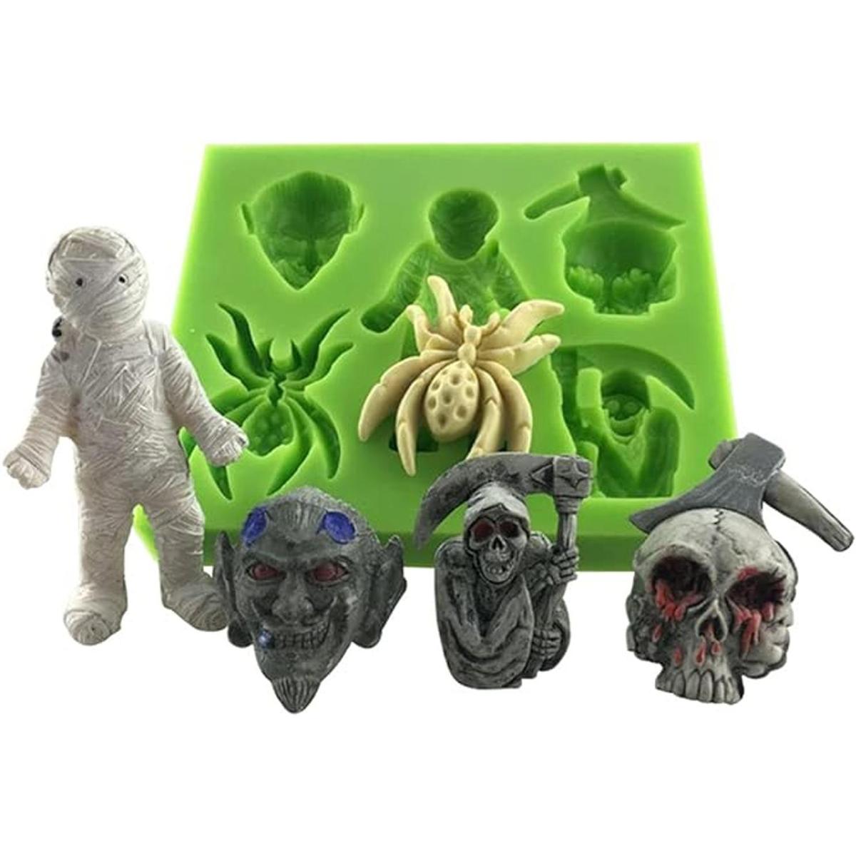 Lanebudd Molde de silicona diseño creativo de cabeza de