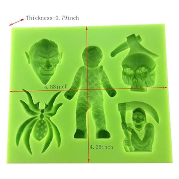 Lanebudd Molde de silicona diseño creativo de cabeza de