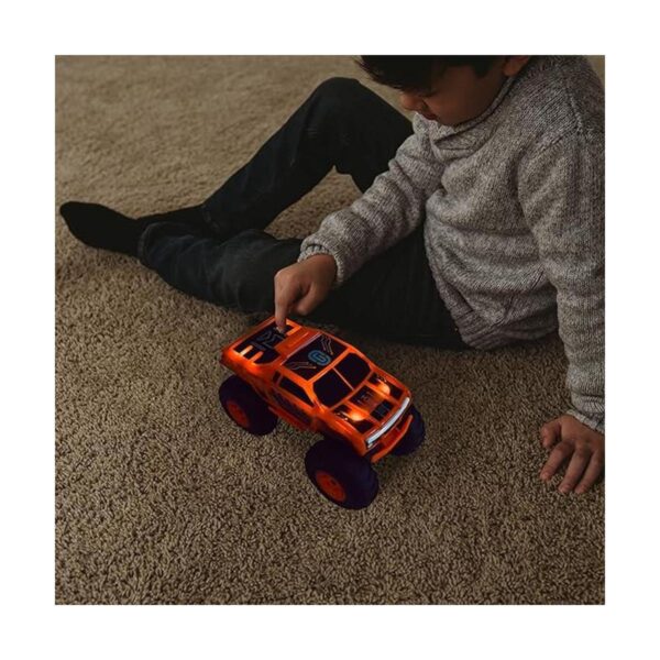Monster Truck Vehículo motorizado naranja con luces y_5