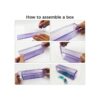 FineGood Pack de 2 moldes de resina moldes de resina de