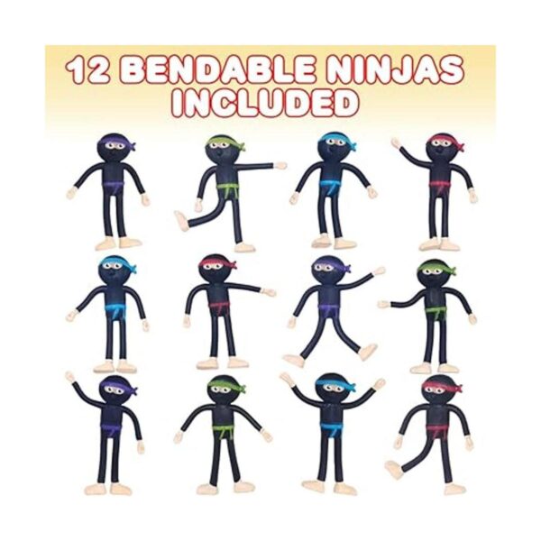 ArtCreativity Figuras de Ninja flexibles juego de 12_2