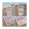FineGood Pack de 2 moldes de resina moldes de resina de