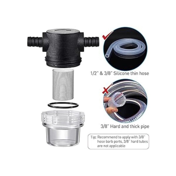Colador de bomba de agua de 12 pulgadas compatible con