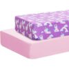 Juego de sábanas de cuna para niña juego de 2 sábanas de