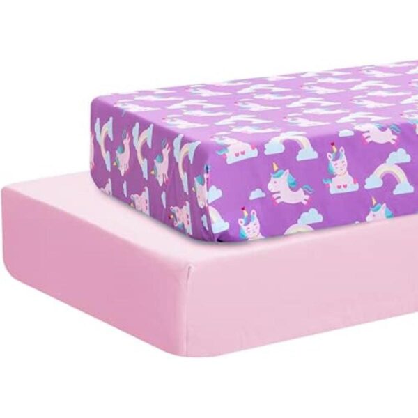 Juego de sábanas de cuna para niña juego de 2 sábanas de