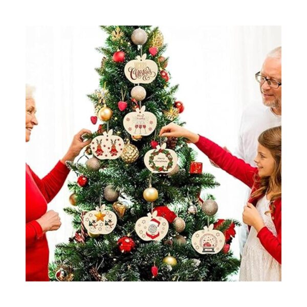 36 piezas de recortes de madera sin terminar de Navidad de