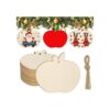 36 piezas de recortes de madera sin terminar de Navidad de