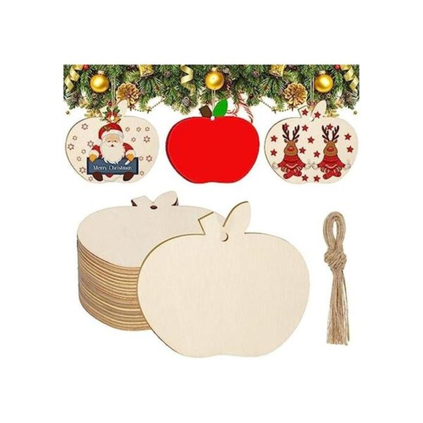36 piezas de recortes de madera sin terminar de Navidad de