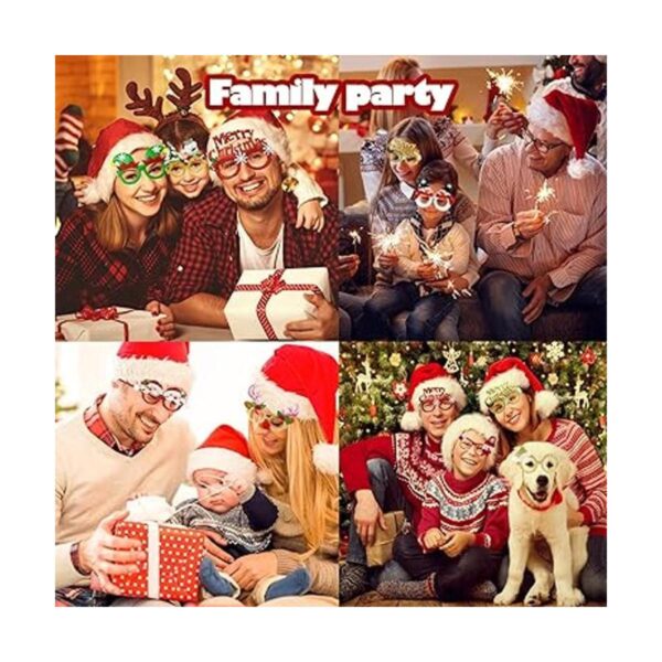 Halovin 20 marcos de anteojos de Navidad para niños