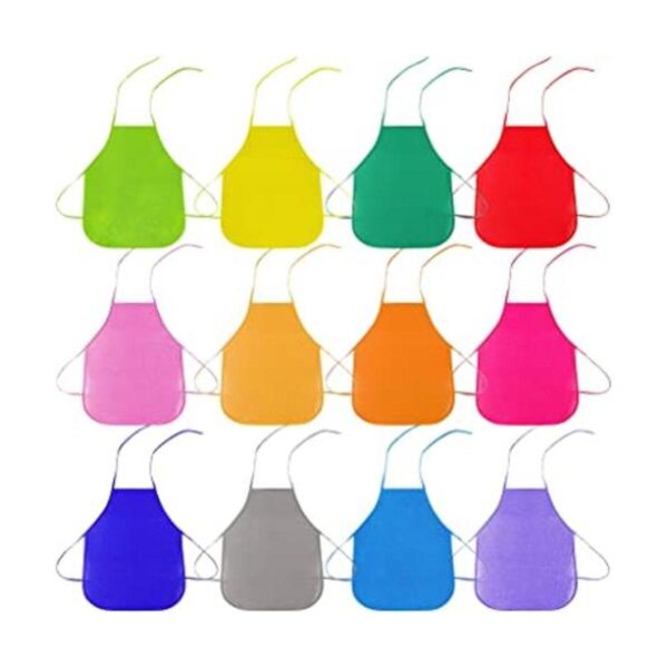 Delantales de tela para niños delantales de 12 colores_1