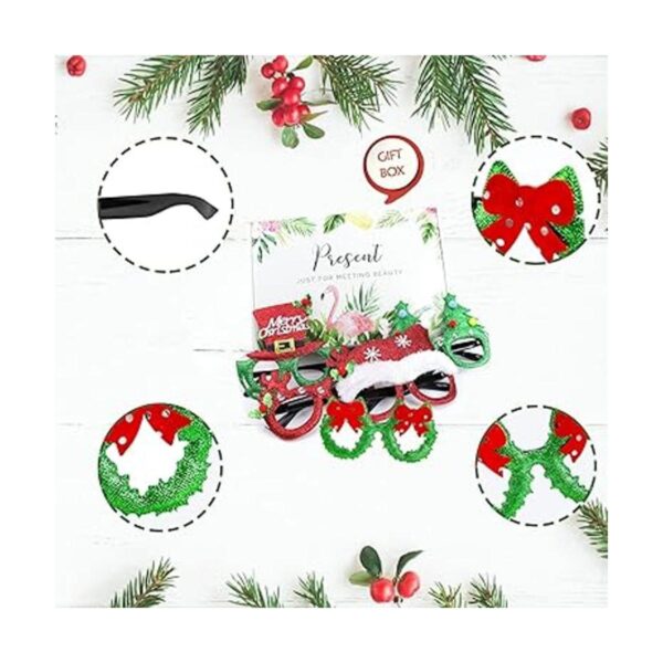 Halovin 20 marcos de anteojos de Navidad para niños