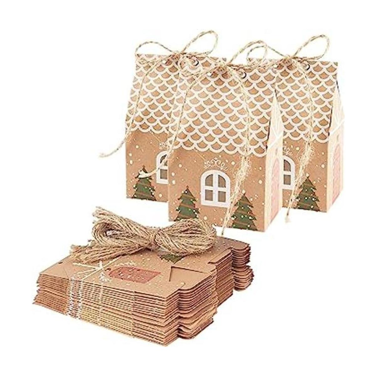 Tipshopping 20 cajas de dulces de Navidad para regalo